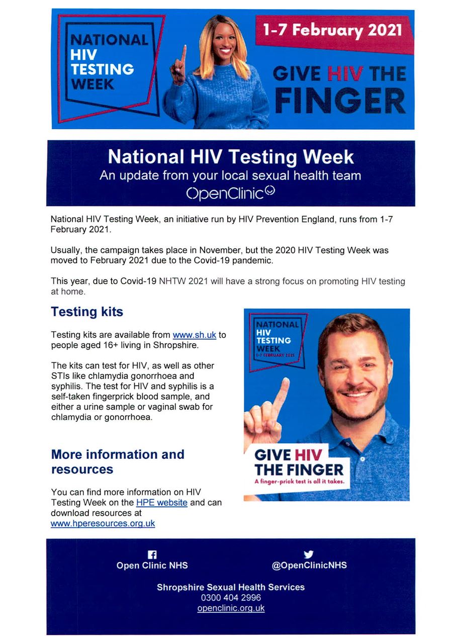 Shropshire HIV Testing Week
